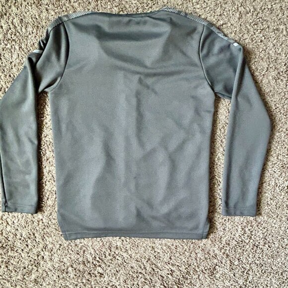 Adidas Girls Gray Zip-Up Jacket | Size Small - Picture 4 of 6